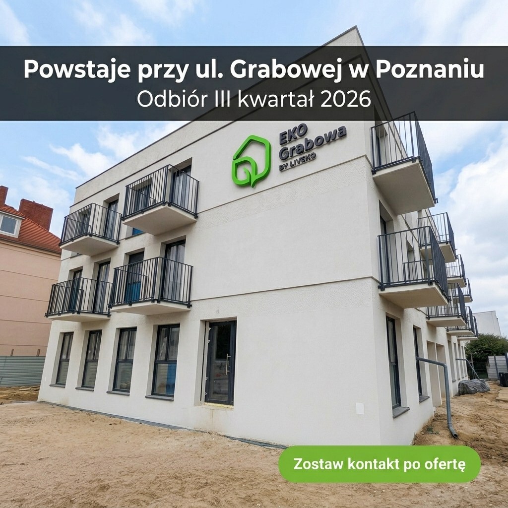 Reklama EkoGrabowej: zdjęcie z budowy przy ul. Grabowej, odbiór III kwartał 2026