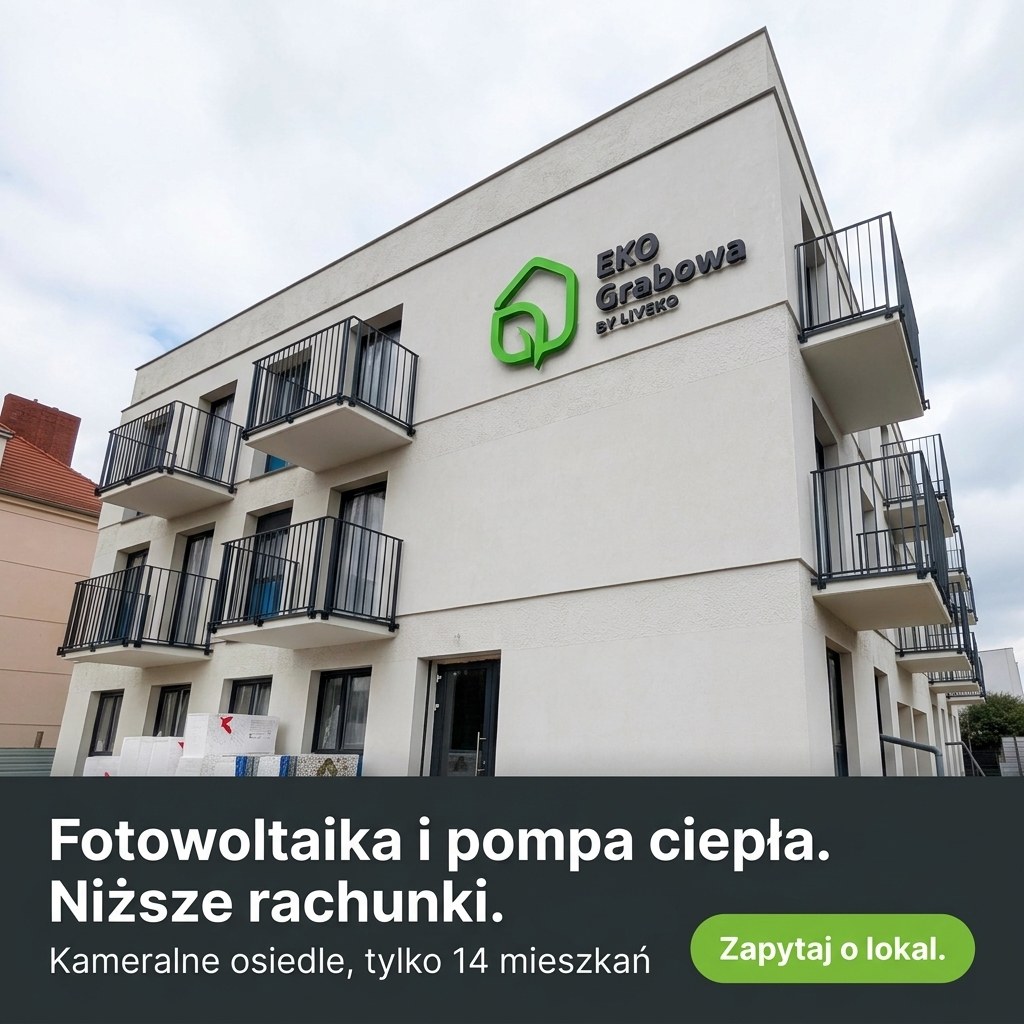 Reklama EkoGrabowej: fotowoltaika i pompa ciepła, niższe rachunki